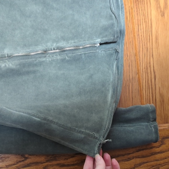 Bloom Fashion Distressed Asymmetrical Zip Cowl Neck Moto Sweater Jacket Size L - Picture 3 of 12